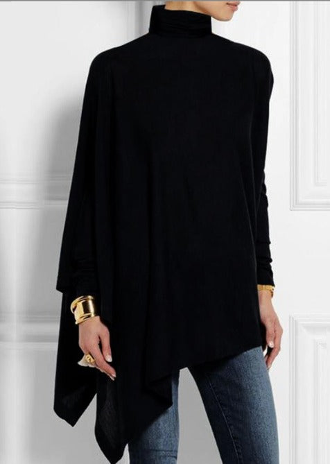 Levoire | Haut asymétrique élégant Noir