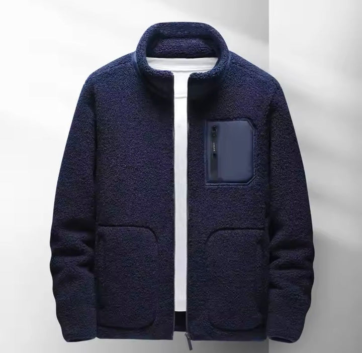 Levoire | Veste À Manches Longues Rembourrée Artificielle Avec Fermeture Éclair Et Poches Gris d'avoine