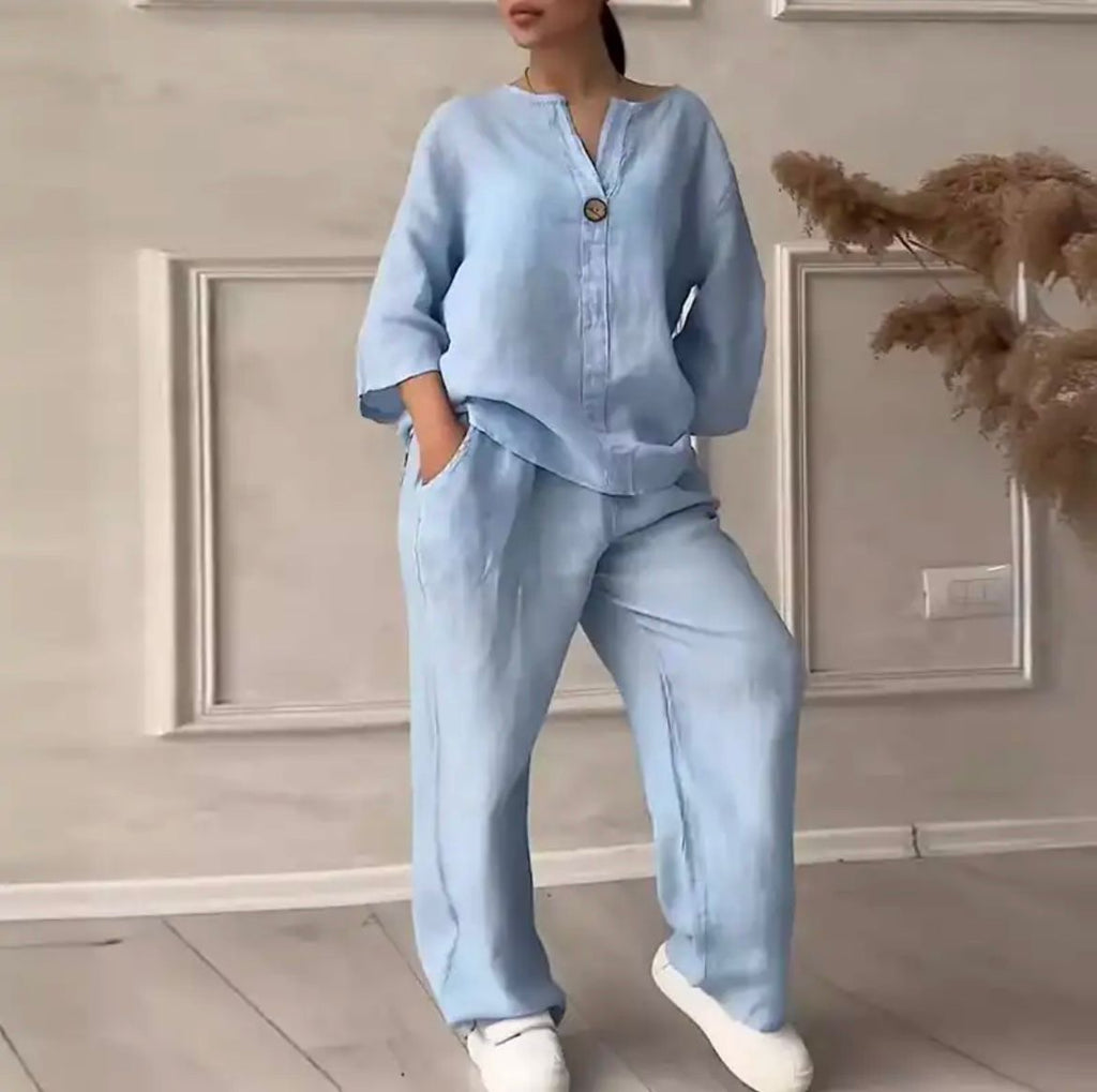 Levoire | Rento Robe Hel Pour Élégance Décontractée Bleu clair
