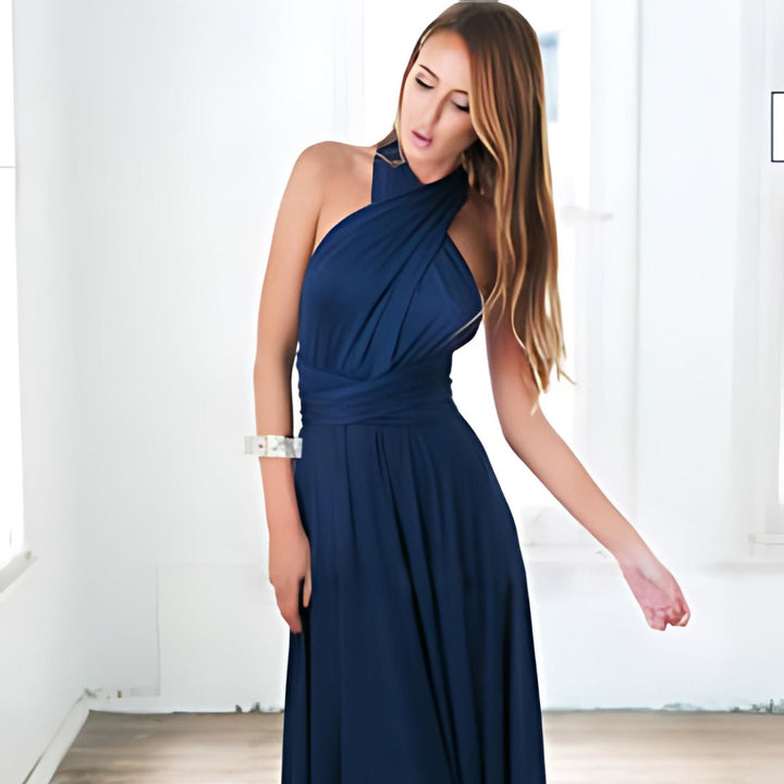 Levoire | Robe portefeuille pour femme Bleu marine