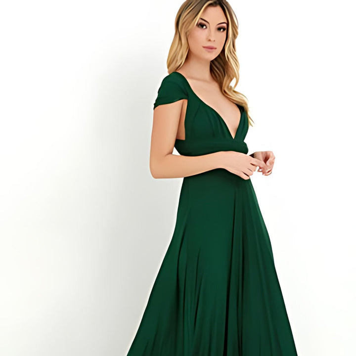 Levoire | Robe portefeuille pour femme Vert foncé