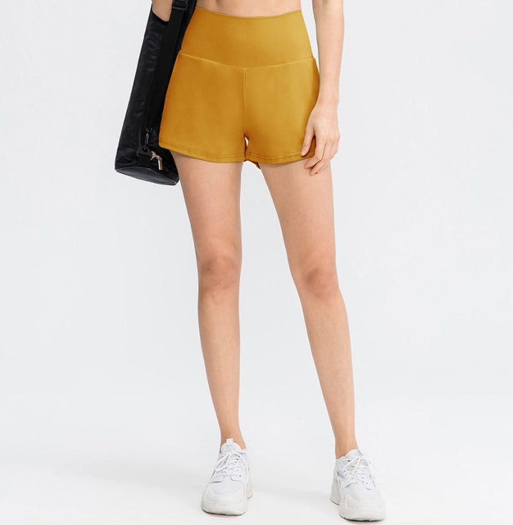 Levoire | Short De Yoga 2-En-1 Taille Haute Gelb