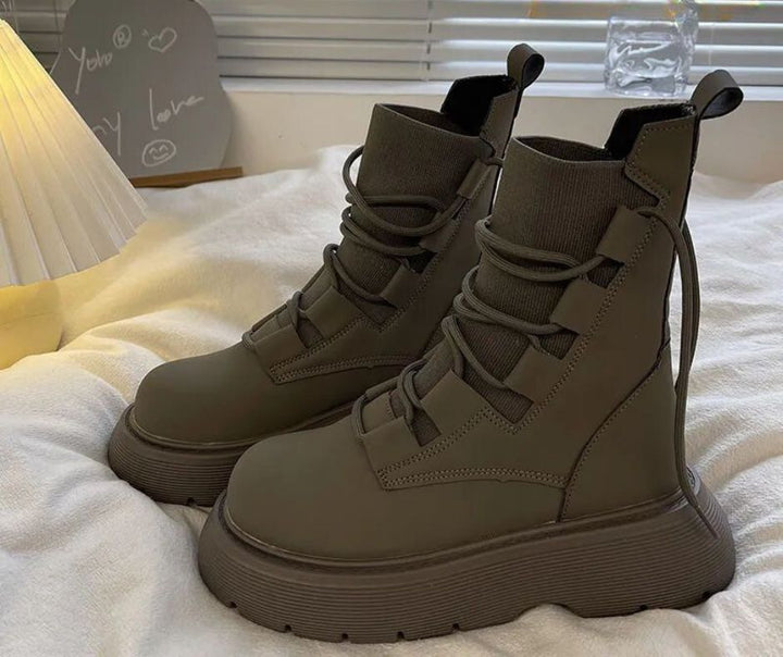 Levoire | Bottes de vétéran épaisses Khaki Gris