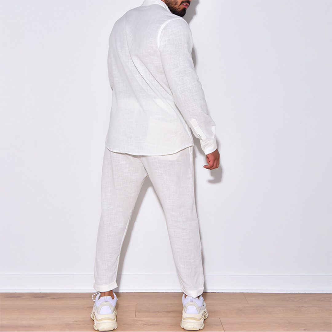 Levoire | Renno Chemise À Manches Longues Et Pantalon Ensemble De Deux Pièces