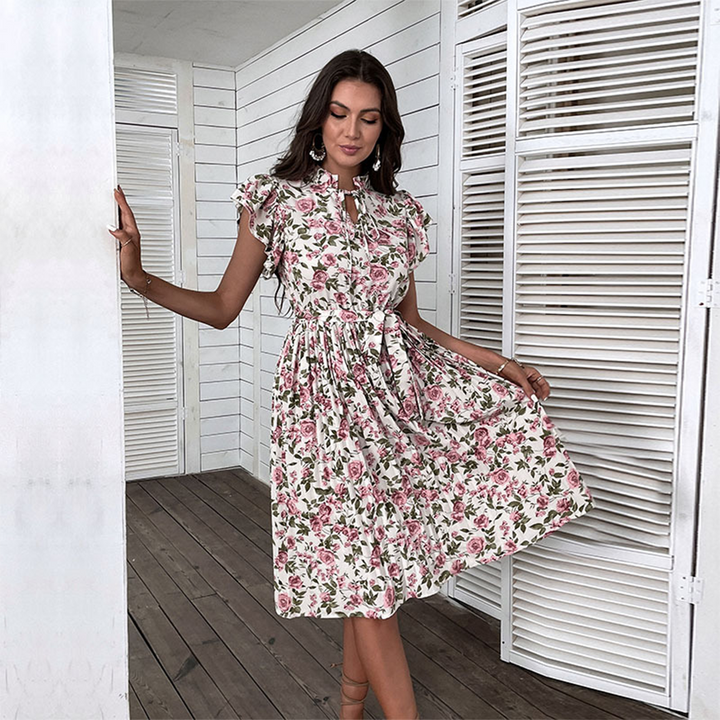 Levoire | Une magnifique et élégante robe florale Blanc