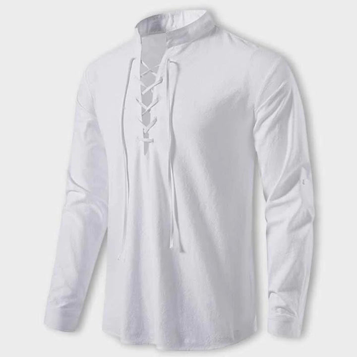 Levoire | Élégante Chemise Avec Décolleté En V Blanc