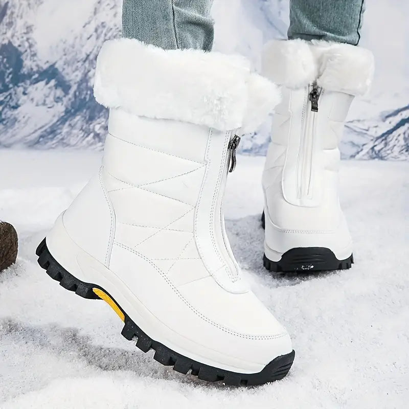 Levoire | Bottes De Neige En Peluche Blanc