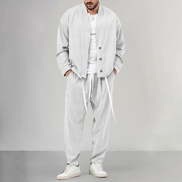 Levoire | Chemise Et Pantalon Long À Manches Blanc