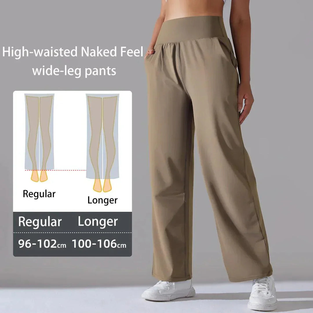 Levoire | Leg Yoga-Pantalons Pour Femmes Taille Haute Pantalons De Fitness À Jambes Larges