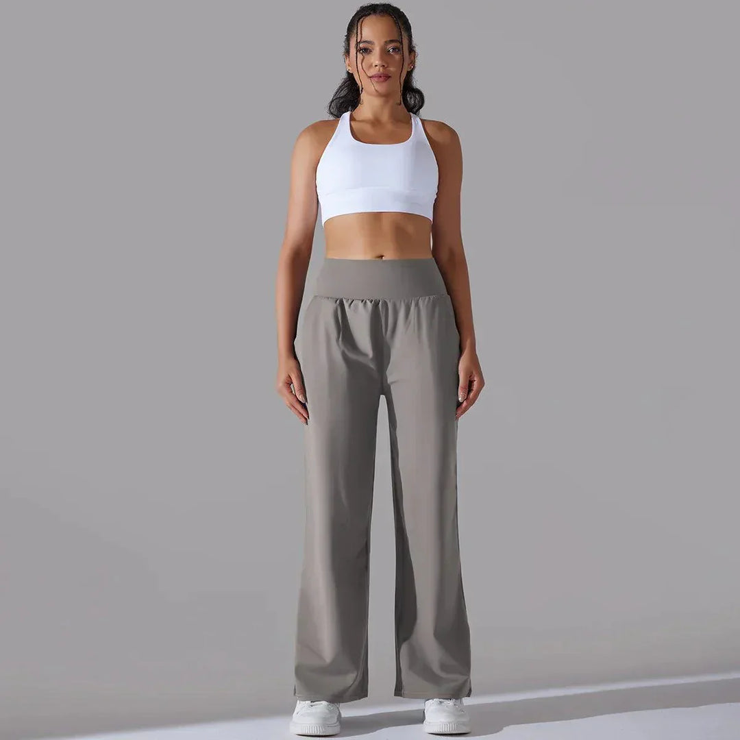 Levoire | Leg Yoga-Pantalons Pour Femmes Taille Haute Pantalons De Fitness À Jambes Larges