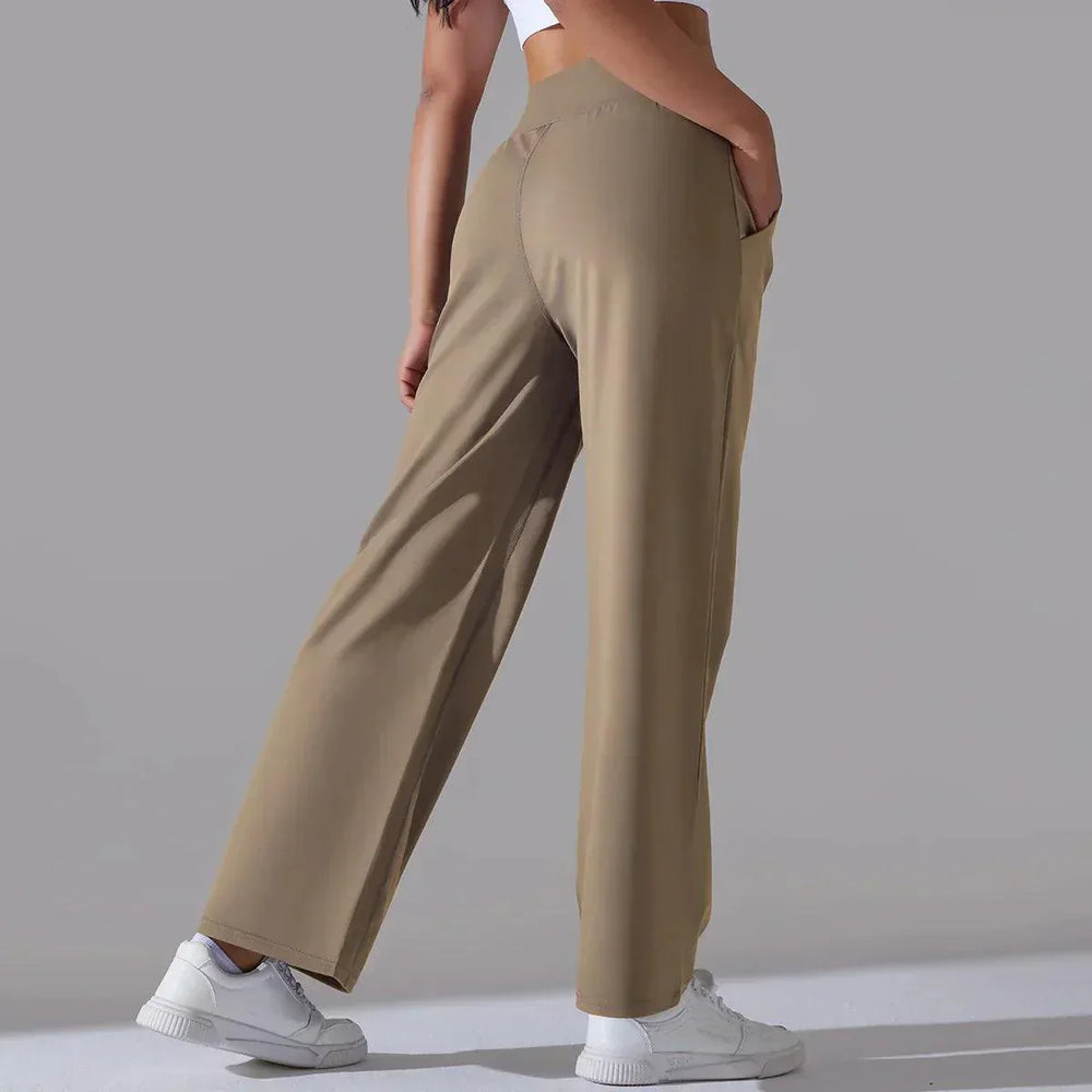 Levoire | Leg Yoga-Pantalons Pour Femmes Taille Haute Pantalons De Fitness À Jambes Larges
