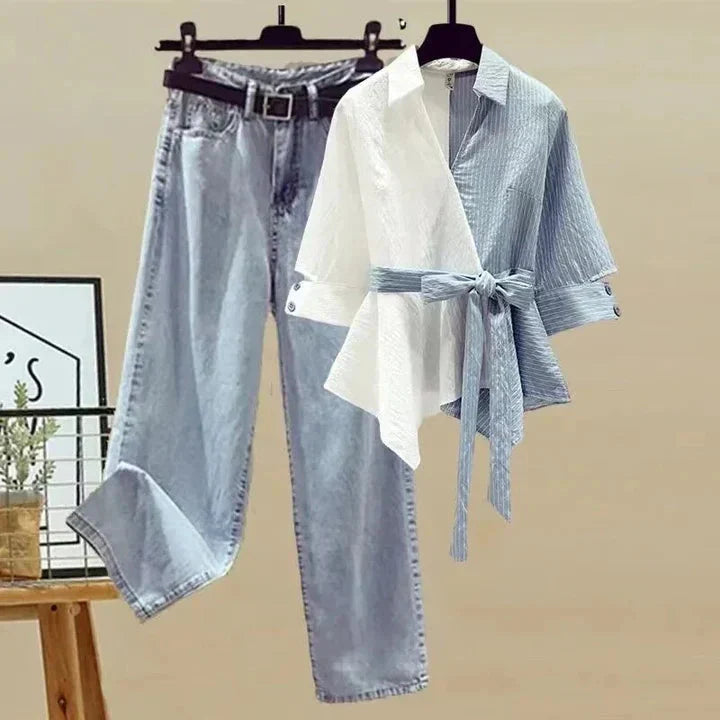 Levoire | Pantalon En Denim + T-Shirt
