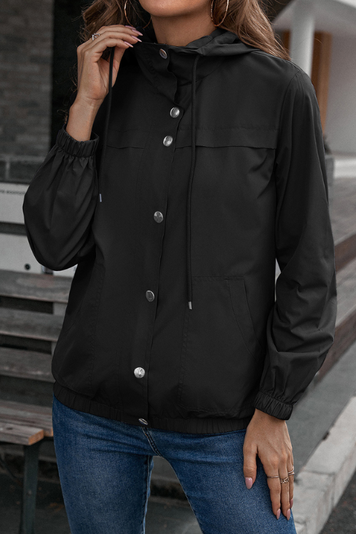 Levoire | Veste Sweat À Capuche Veste Imperméable Pour Femmes Noir