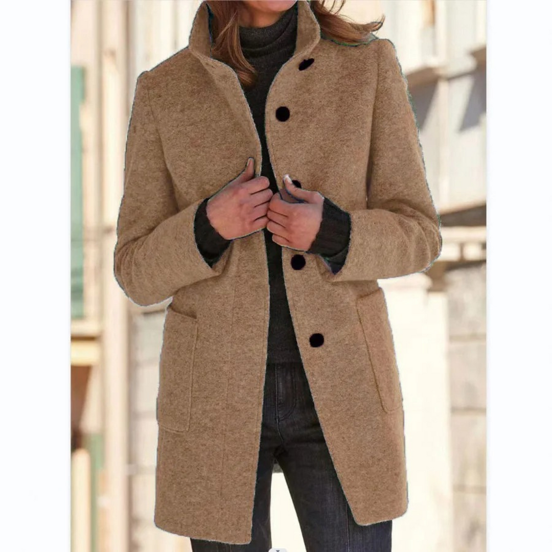 Levoire | Veste Pour Femmes Avec Col Montant Braun