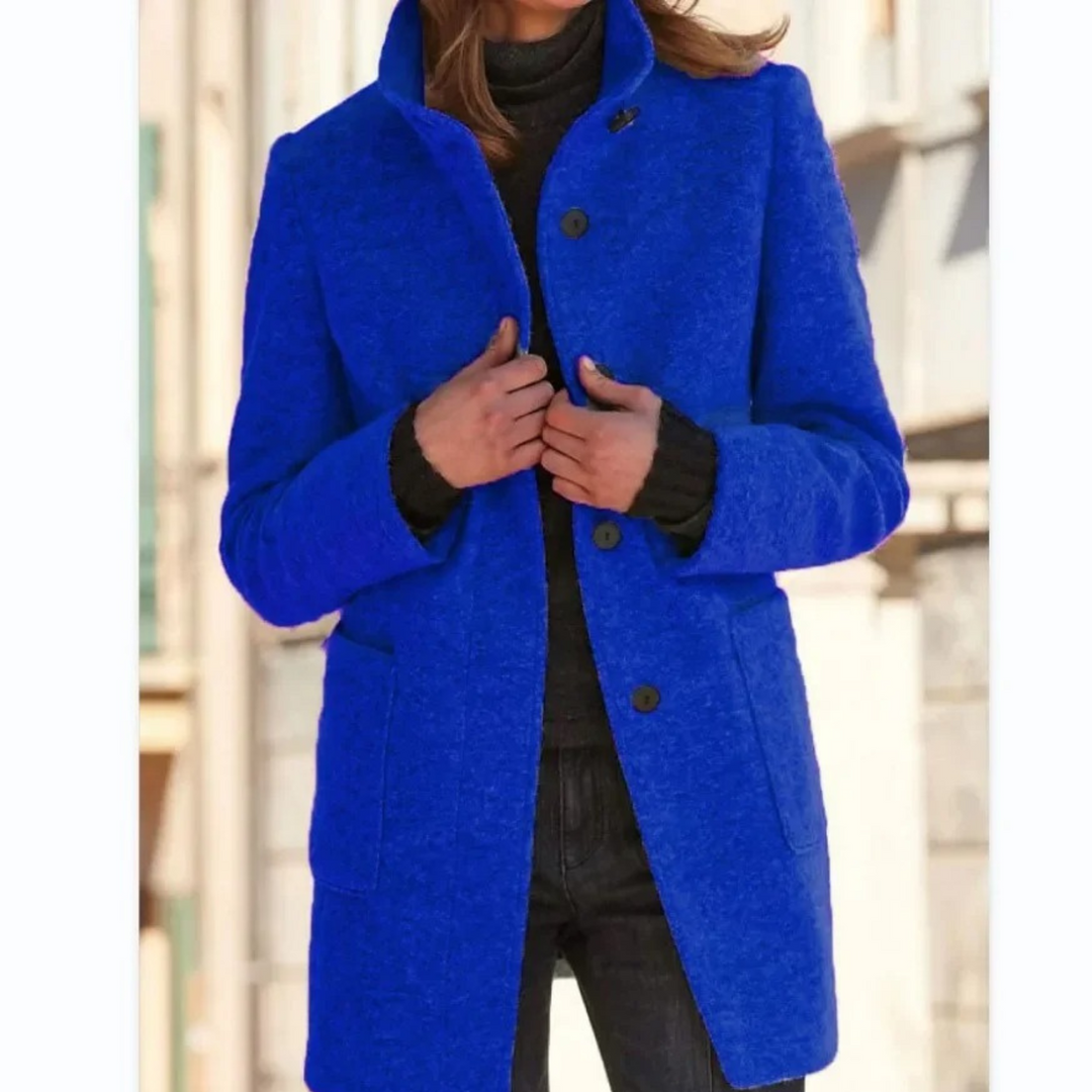 Levoire | Veste Pour Femmes Avec Col Montant Bleu foncé