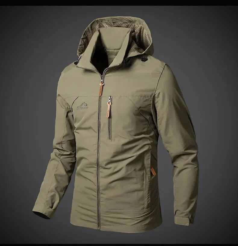 Levoire | Veste De Plein Air Imperméable Pour Hommes Khaki