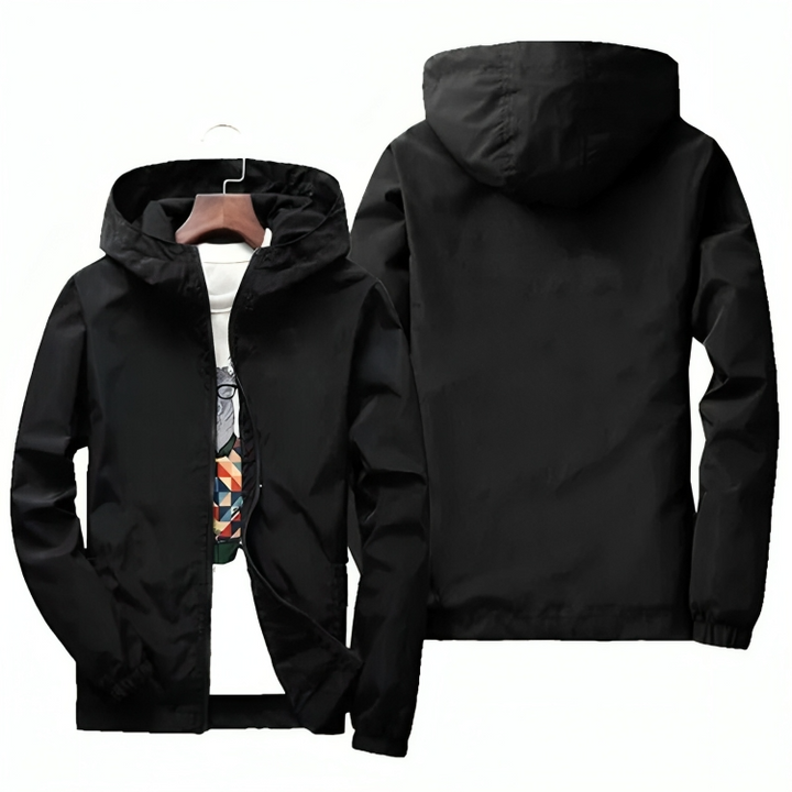Levoire | Capuche Veste D'Été Imperméable Veste Pour Hommes Noir