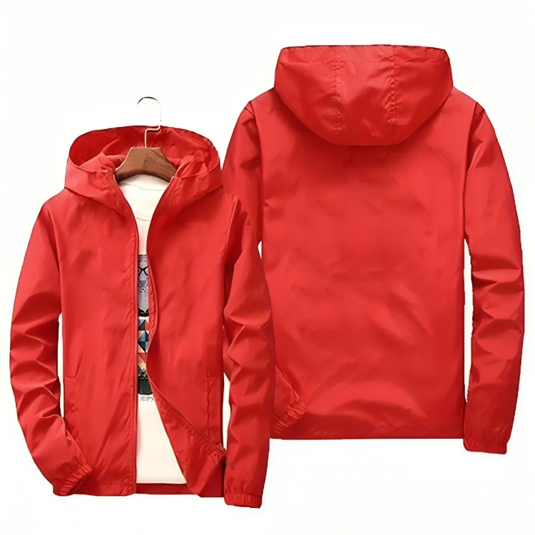 Levoire | Capuche Veste D'Été Imperméable Veste Pour Hommes Rot