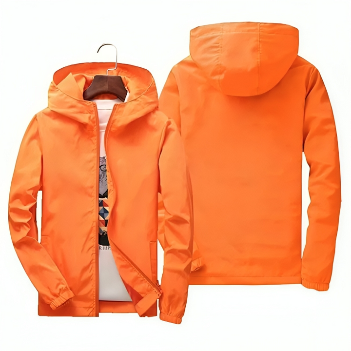 Levoire | Capuche Veste D'Été Imperméable Veste Pour Hommes Orange