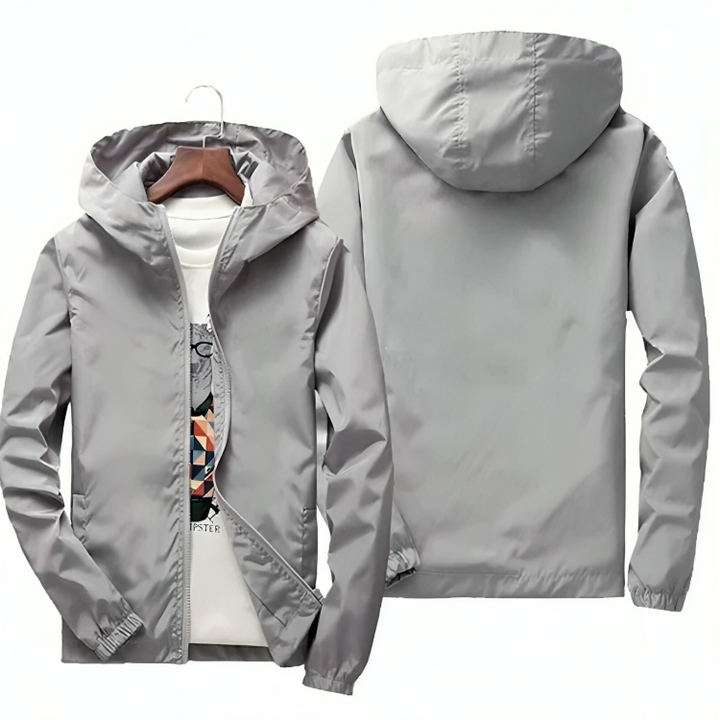 Levoire | Capuche Veste D'Été Imperméable Veste Pour Hommes Gris