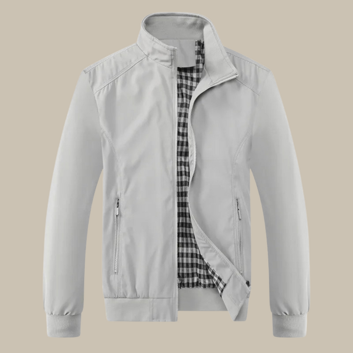 Levoire | Fermeture Éclair Manteau Pour Homme Fin Manteau D'Été Gris