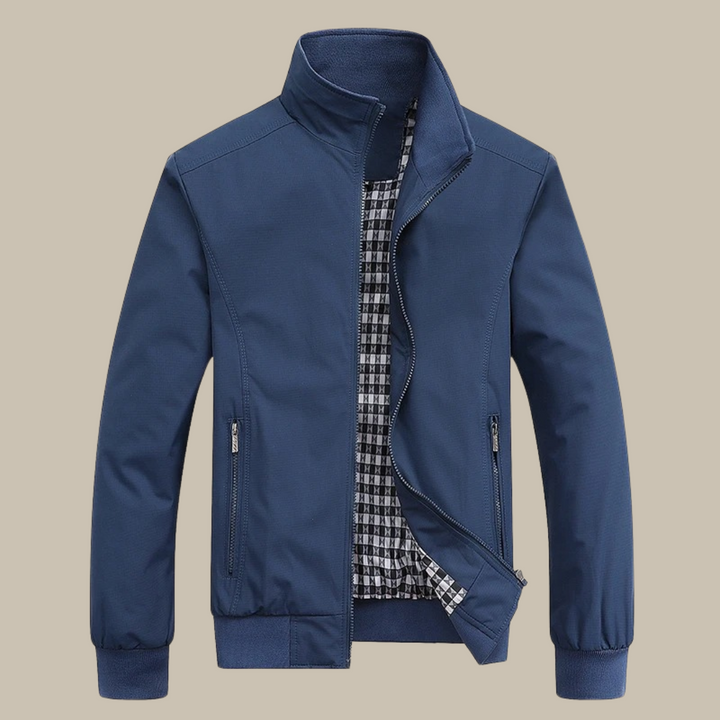 Levoire | Fermeture Éclair Manteau Pour Homme Fin Manteau D'Été Bleu