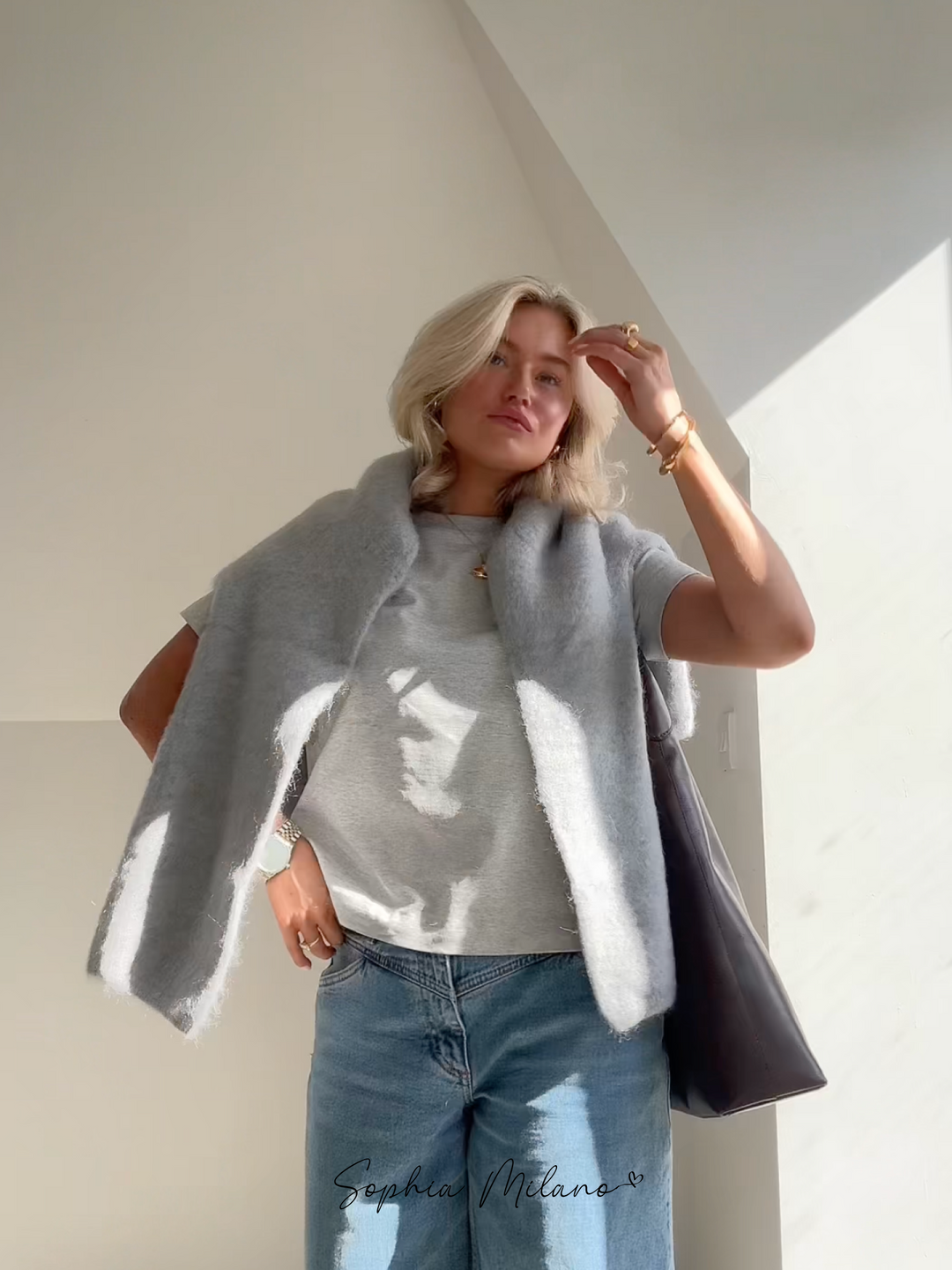 Levoire | Pull Col Rond En Mohair