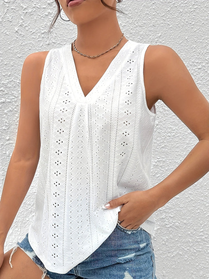 Levoire | Top Broderie Anglaise Blanc