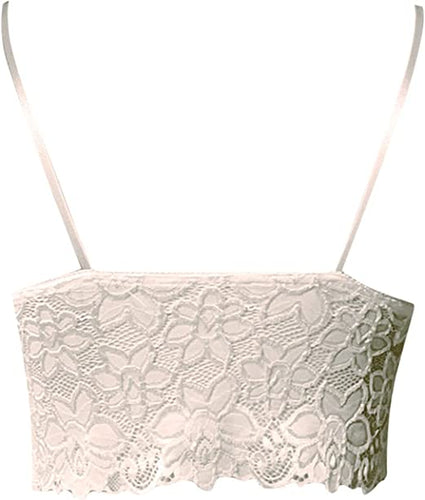 Levoire | Débardeur Crop En Dentelle Transparent