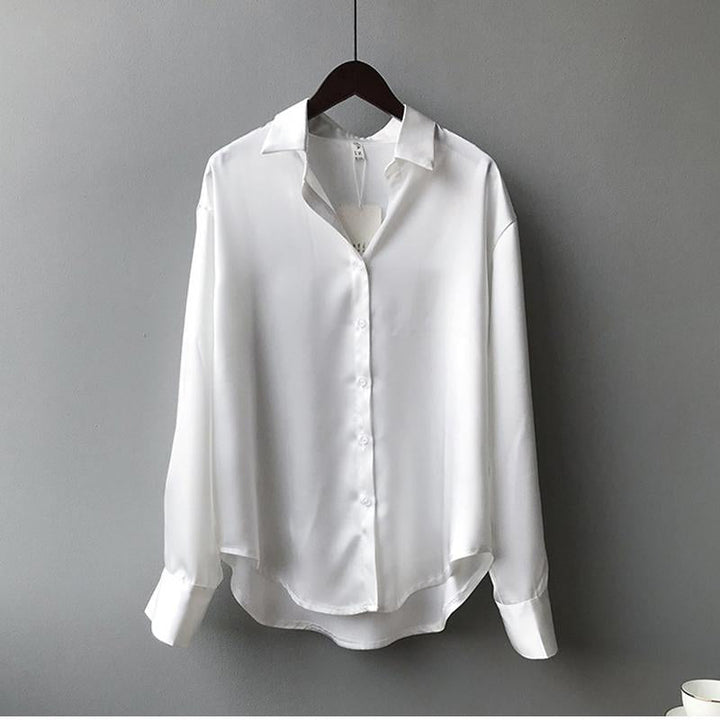 Levoire | Blouse Myra En Soie - Une Blouse Luxueuse Et Classique Pour Femmes. Blanc