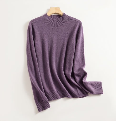 Levoire | Col Montant Pull À Manches Longues Vêtements Pour Femmes Lilas