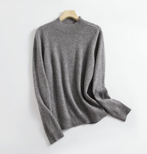 Levoire | Col Montant Pull À Manches Longues Vêtements Pour Femmes Gris