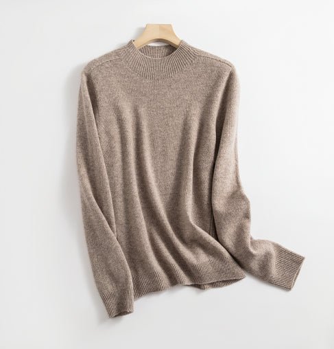 Levoire | Col Montant Pull À Manches Longues Vêtements Pour Femmes Camel Moka