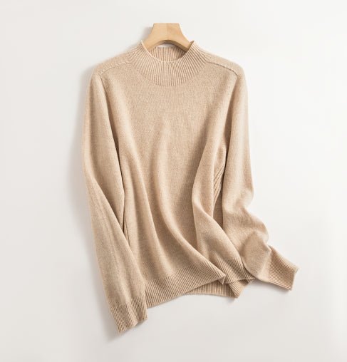 Levoire | Col Montant Pull À Manches Longues Vêtements Pour Femmes Chameau