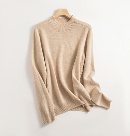 Levoire | Col Montant Pull À Manches Longues Vêtements Pour Femmes Chameau