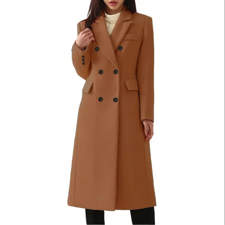 Levoire | Veste De Femme Avec Col Double Brun foncé