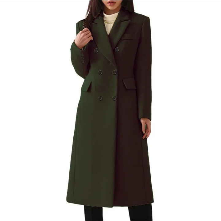 Levoire | Veste De Femme Avec Col Double Vert foncé
