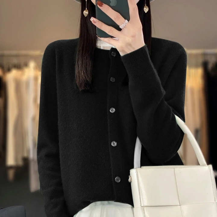 Levoire | Veste En Tricot Style Crop Top Noir