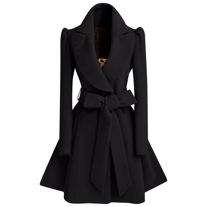 Levoire | Veste Avec Polaire Et Ceinture Pour Femme Manteau Veste Noir