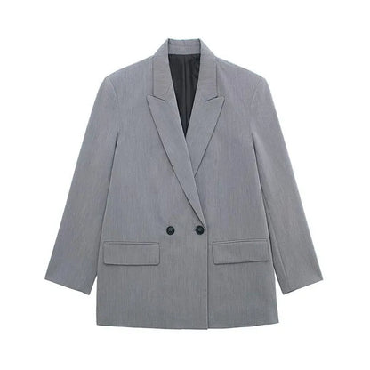 Levoire | Blazer Élégant Avec Des Manches Longues Et Un Design Structuré Gris