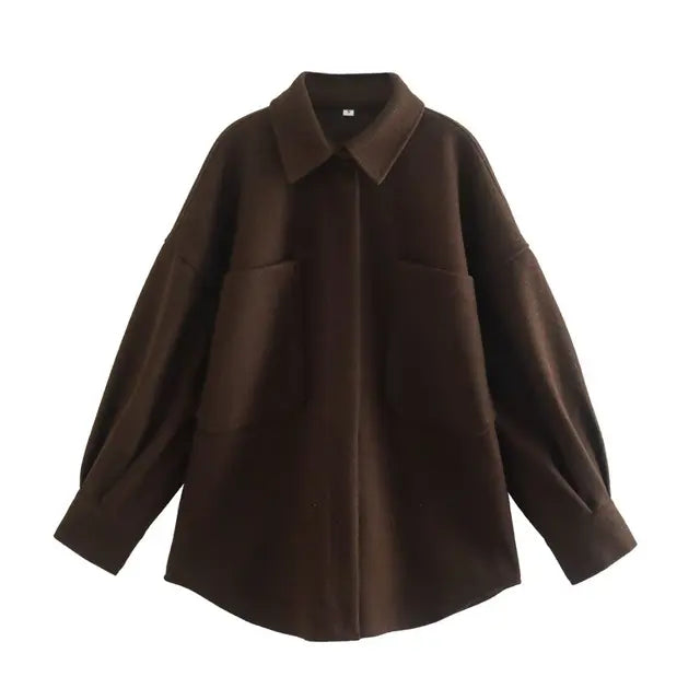 Levoire | Douillette Veste De Récolte De Vin Avec Grandes Poches Braun