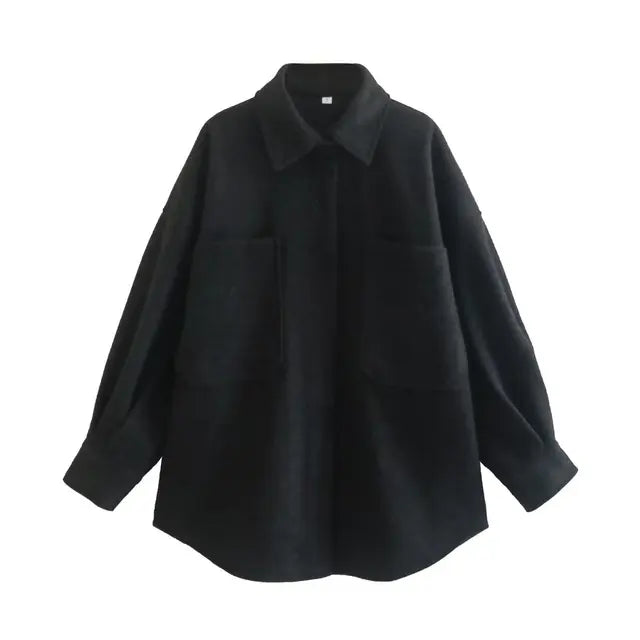 Levoire | Douillette Veste De Récolte De Vin Avec Grandes Poches Noir