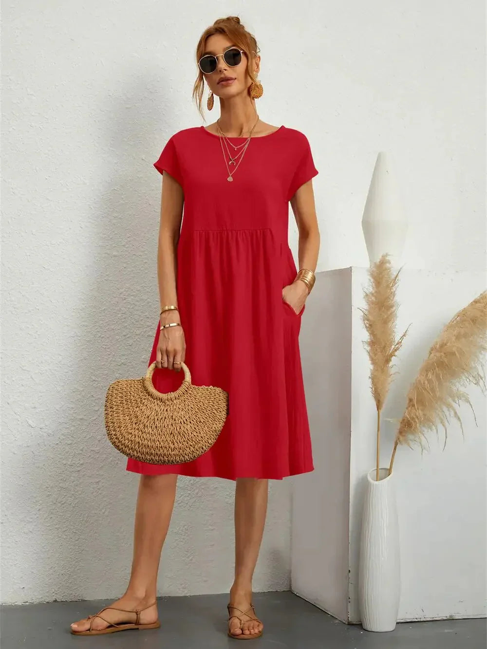 Levoire | Robe Élégante Pour Femmes Rot