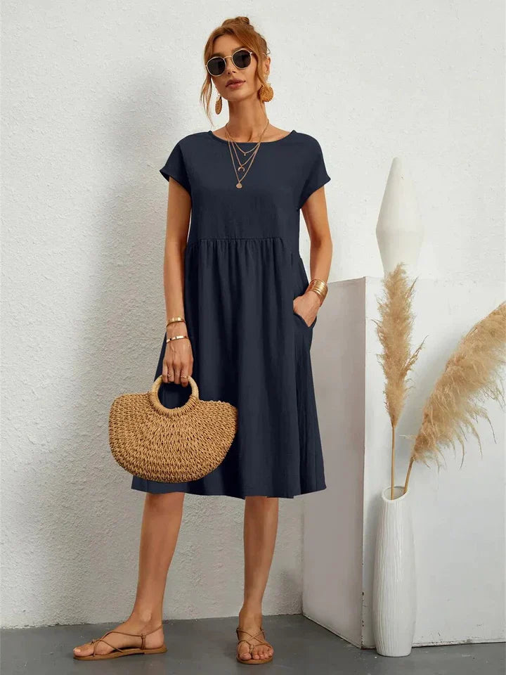 Levoire | Robe à bretelles fines Bleu marine