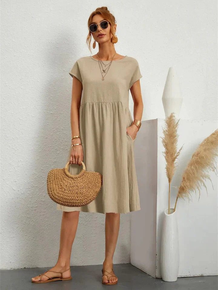 Levoire | Robe Élégante Pour Dames Khaki