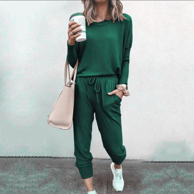 Levoire | Ensemble deux pièces pour femmes au design moderne Vert