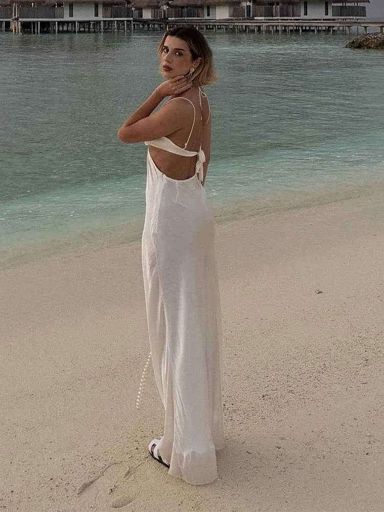 Levoire | Sans Manches Hult Décolleté Maxi Robe