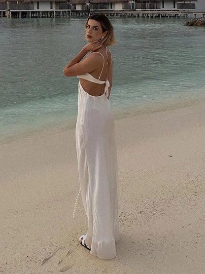 Levoire | Sans Manches Hult Décolleté Maxi Robe