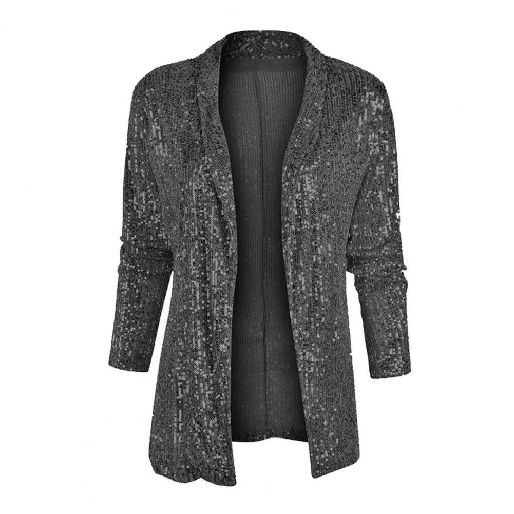 Levoire | Blazer À Sequins Scintillant Élégant Et Glamoureux Noir