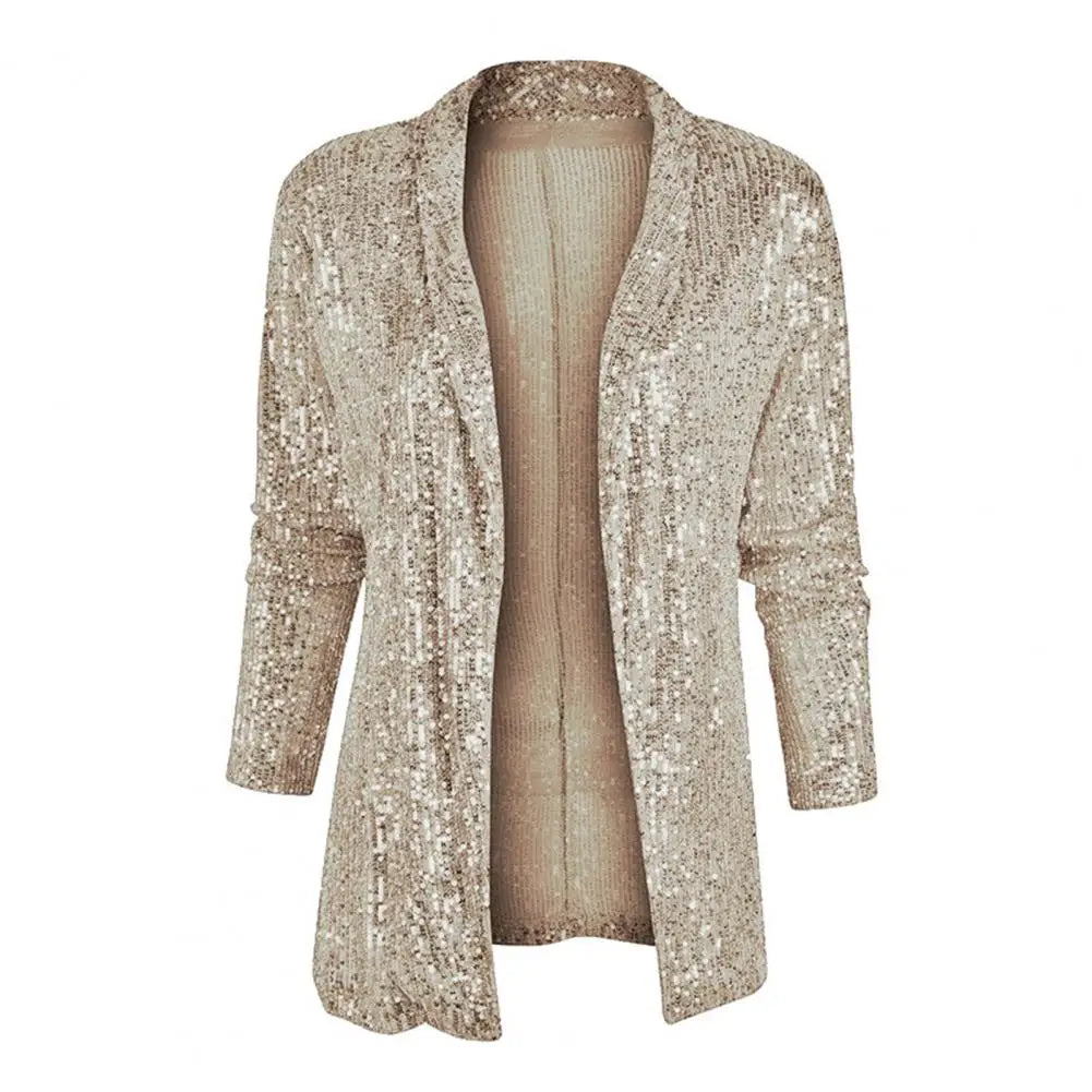 Levoire | Blazer À Sequins Scintillant Élégant Et Glamoureux Champagne